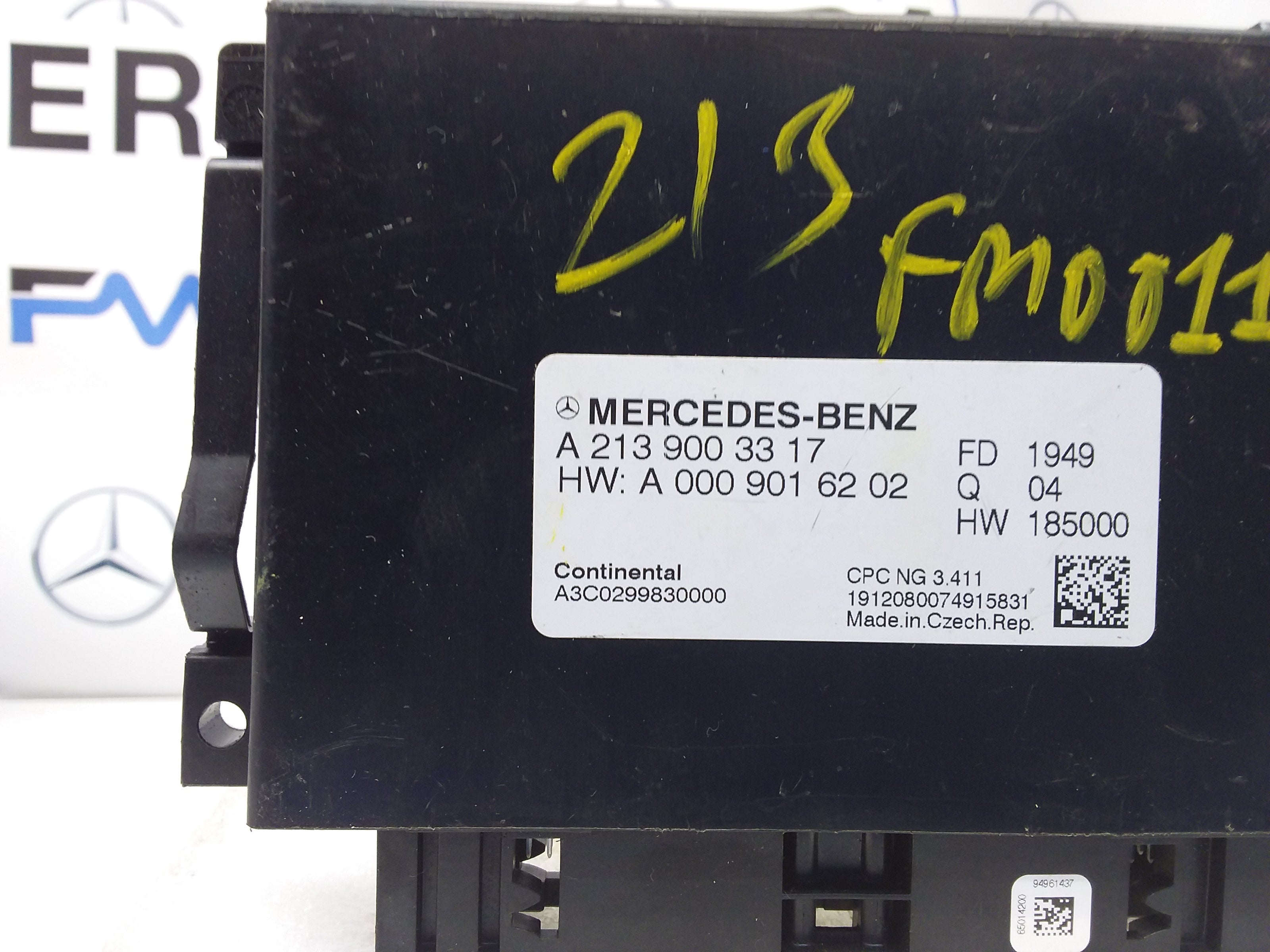 MERCEDES E-CLASS GEARBOX CONTROL UNIT W213 A2139003317 FM00113