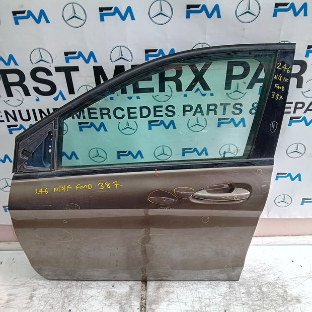 MERCEDES B-CLASS W246 PASSENGER FRONT DOOR NSF BROWN 2012-19 COMPLETE FMD387