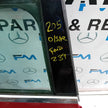 MERCEDES BENZ C-CLASS W205 SALOON DRIVER REAR DOOR OSR RED 2014 ON  FMD239