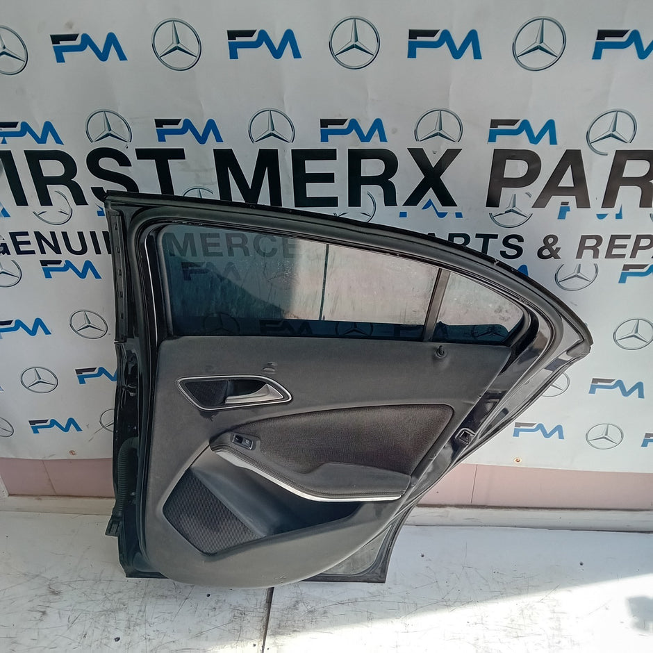 MERCEDES BENZ A-CLASS W176 DRIVER SIDE REAR DOOR O/S/R BLACK FMD119