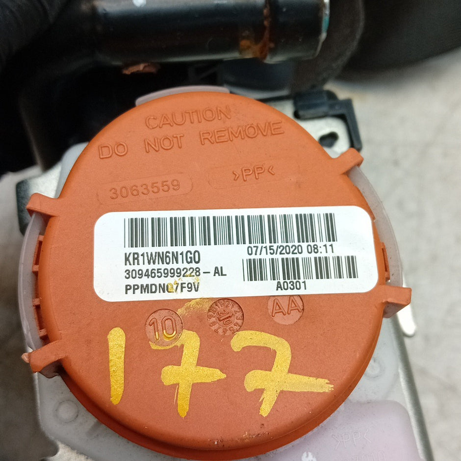 MERCEDES A-CLASS W177 SEAT BELT FRONT LEFT PASSENGER SIDE NSF A1778600800 FMS468