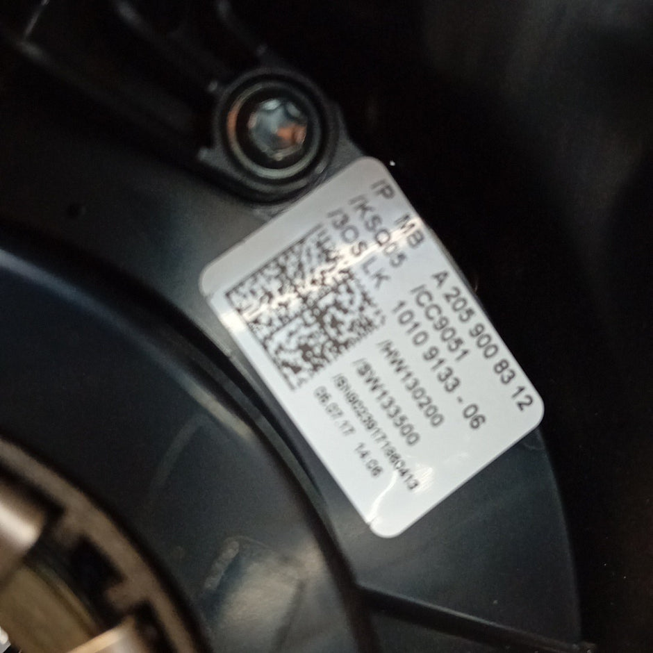 MERCEDES C-CLASS W205 INDICATOR/WIPER GEAR SELECT + SQUIB A2059008312 FM001653