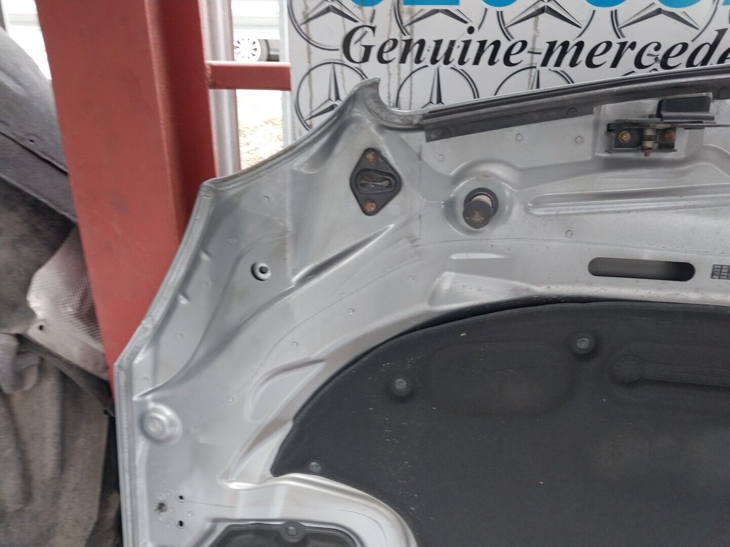 (AS) MERCEDES BENZ W212 E CLASS PRE-FACELIFT FRONT BONNET IRIDIUM SILVER 775