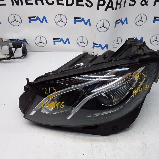 2018 MERCEDES E-CLASS W213 HEADLIGHT PASSENGER NS A2139064104 FMH146 LED HIGH