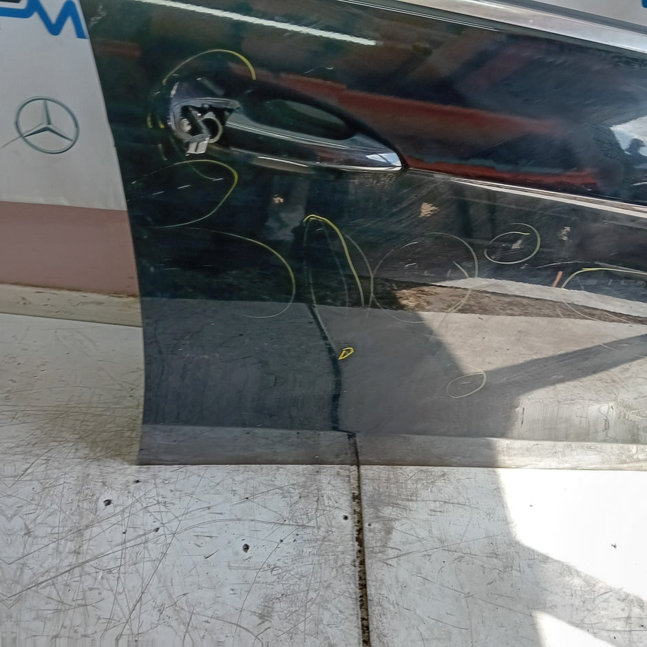 MERCEDES BENZ E-CLASS W212 DRIVER FRONT DOOR OSF BLACK 2009-16 COMPLETE FMD226
