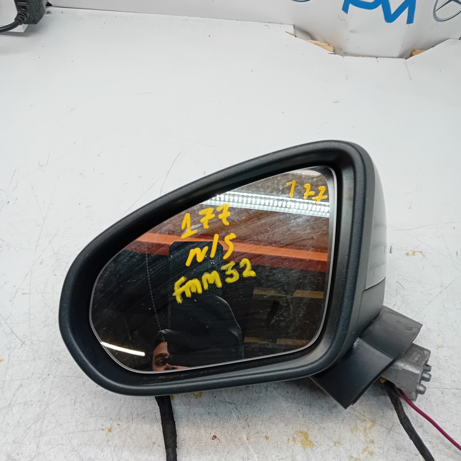 MERCEDES A-CLASS  W177 PASSENGER SIDE WING MIRROR A1778105304 BLACK FMM32