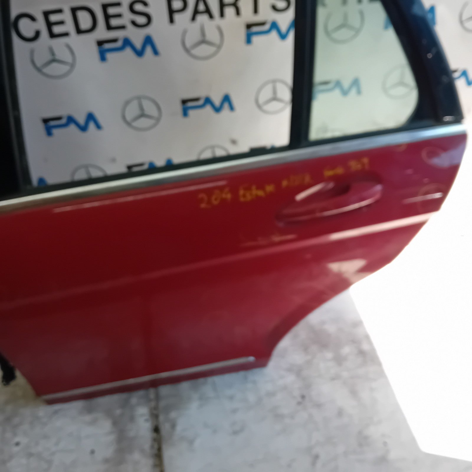 MERCEDES C-CLASS S204 EST PASSENGER REAR DOOR NSR RED 2008-14 FMD459