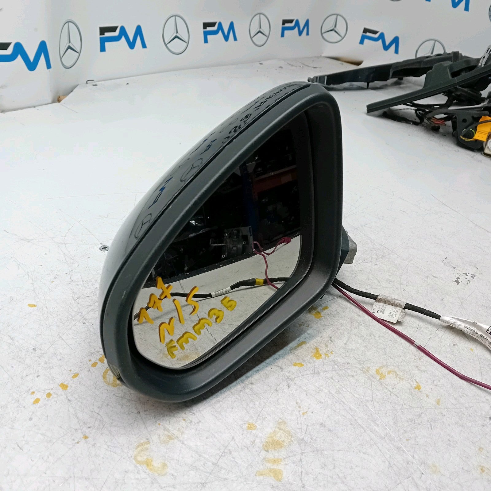 MERCEDES A-CLASS  W177 PASSENGER SIDE WING MIRROR A1778104304 BLACK FMM35