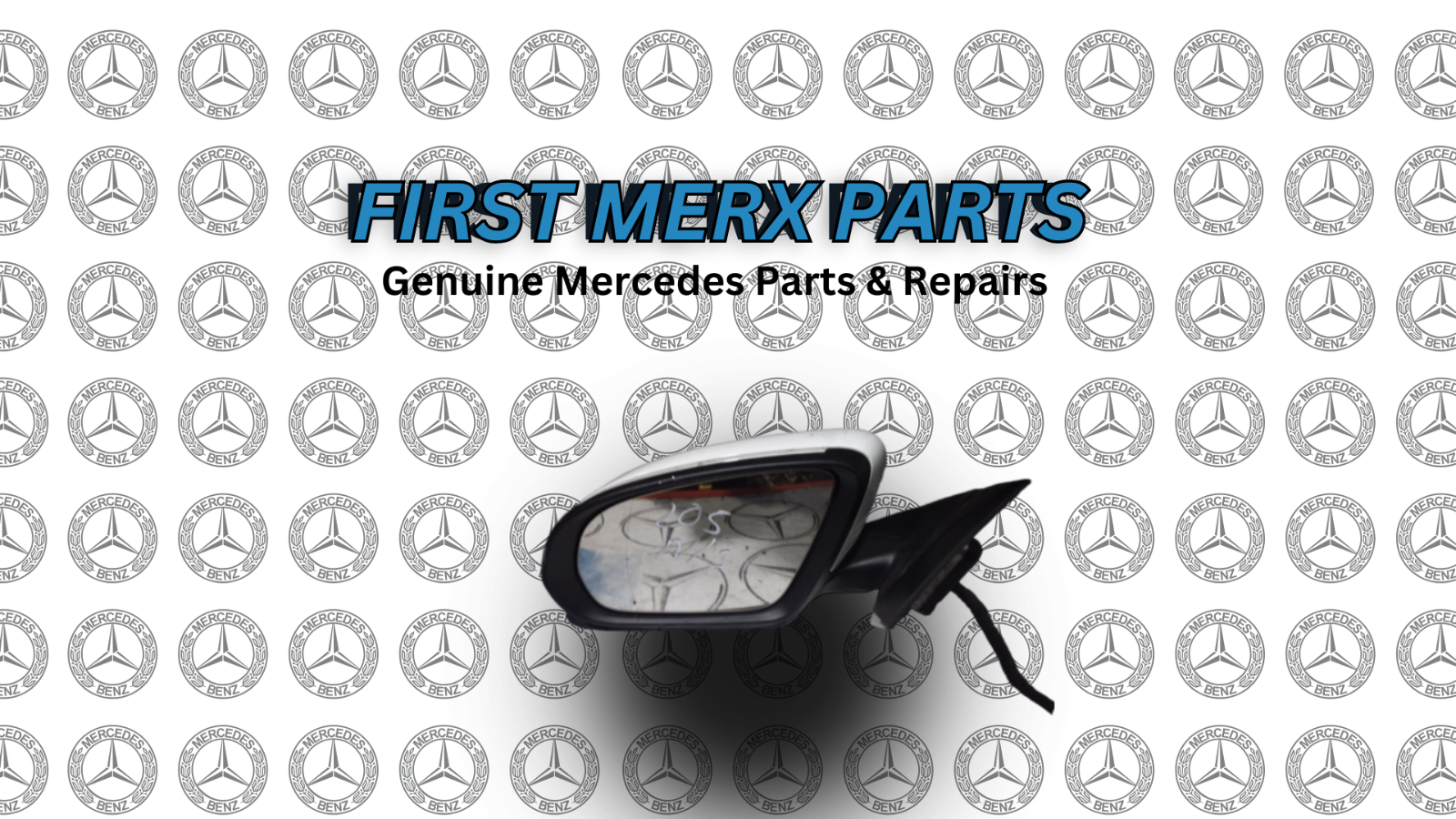 MERCEDES W205 PASSANGER SIDE DRIVER SIDE MIRROR 2015 WHITE A2058101916