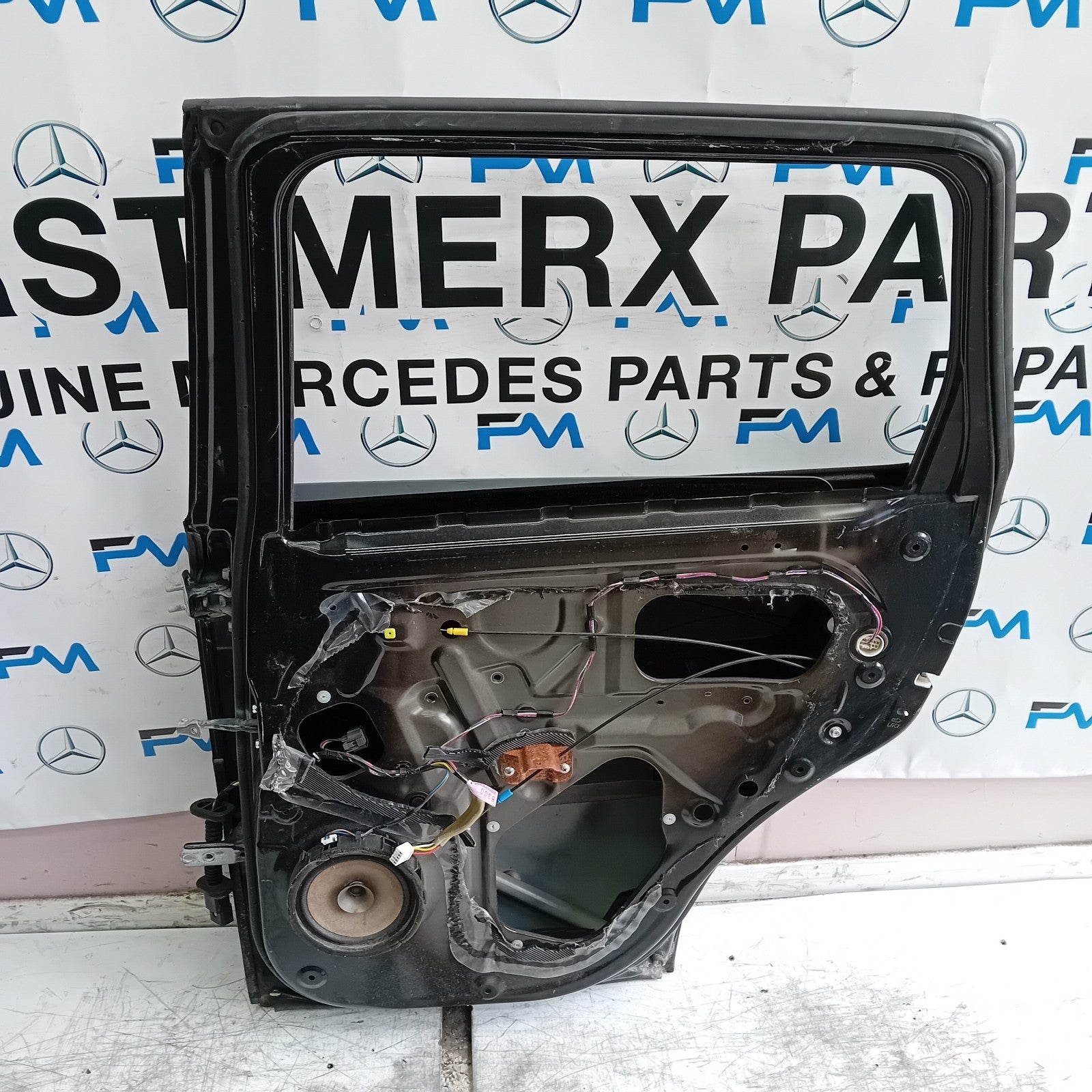 MITSUBISHI OUTLANDER MK3 DRIVER SIDE REAR DOOR OSR 2013 BLACK FMD419