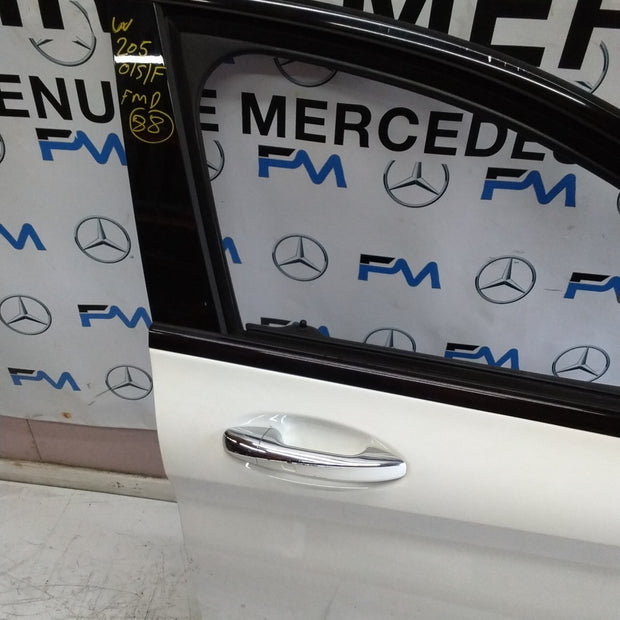 MERCEDES BENZ C-CLASS W205 DRIVER SIDE FRONT DOOR O/S/F COMPLETE WHITE  FMD88