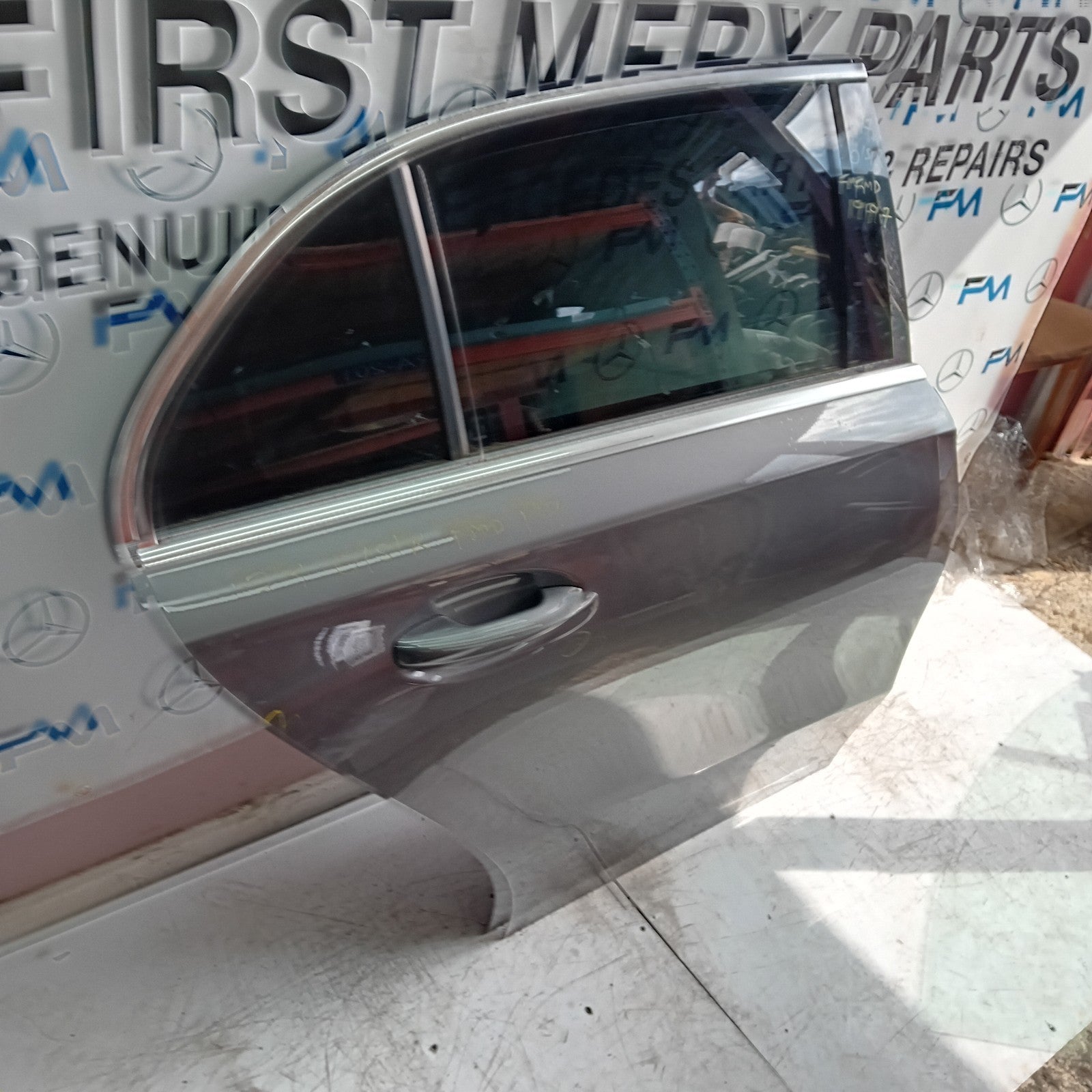 MERCEDES BENZ A-CLASS W177 DRIVER REAR DOOR OSR GREY 2018 ON COMPLETE FMD197