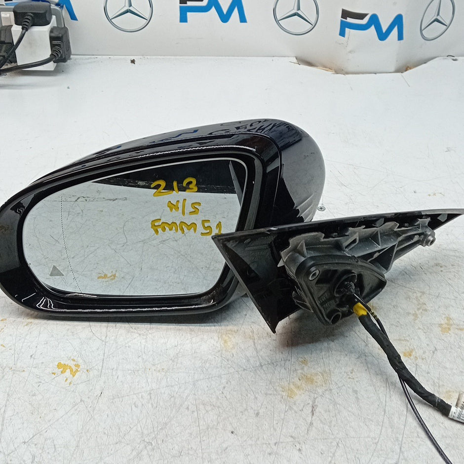 MERCEDES E-CLASS W213 PASSENGER SIDE WING MIRROR BLUE A2138103900 PL BS 16 FMM51