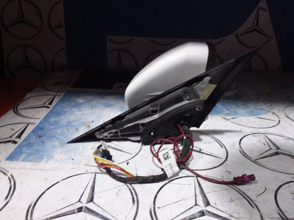 MERCEDES BENZ C Class 2017 W205 Driver Side Wing Mirror A2058104402 WHITE