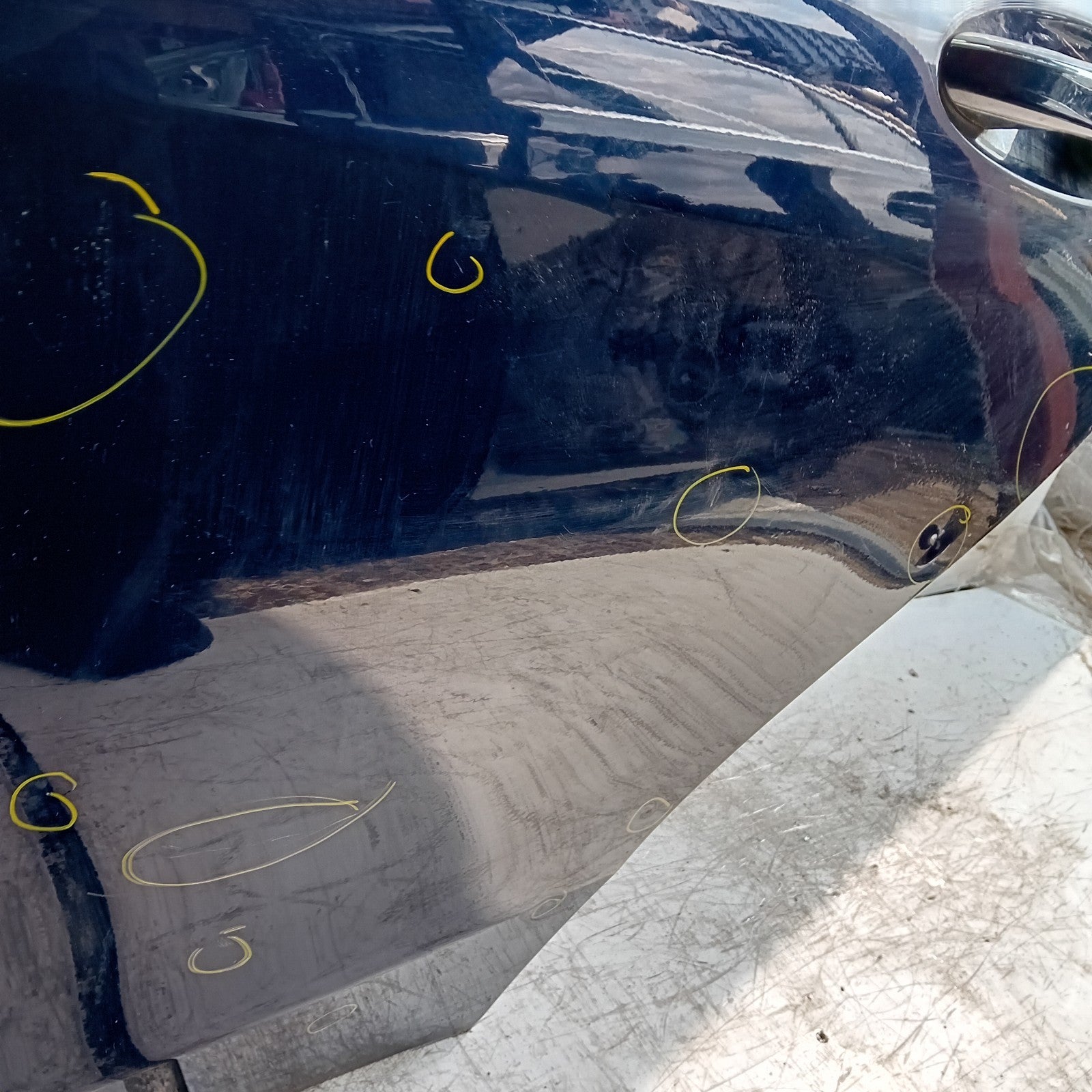 MERCEDES C-CLASS W205 SLN PASSENGER REAR DOOR NSR BLUE 2014 ON COMPLETE FMD375