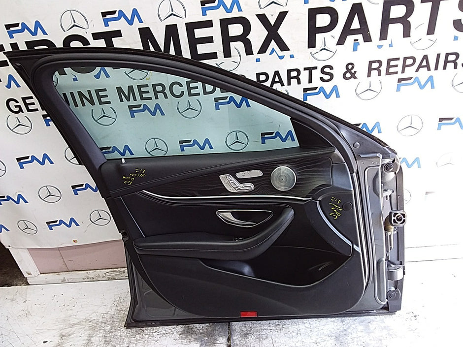 MERCEDES E-CLS W213 SLN PASSENGER FRONT DOOR NSF GREY 2016-23 COMPLETE FMD613