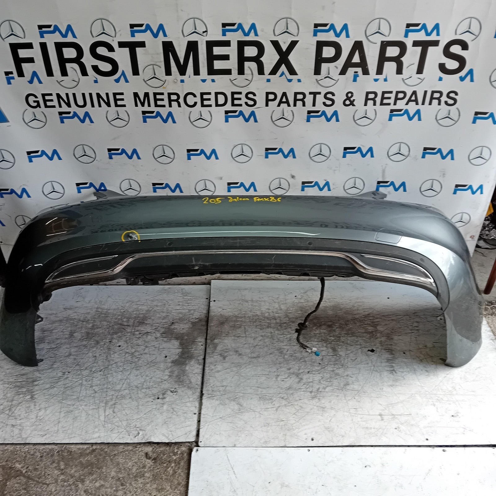 MERCEDES C-CLASS W205  W205 SALOON REAR BUMPER GREY 2014 ON A2058850138 FMX86