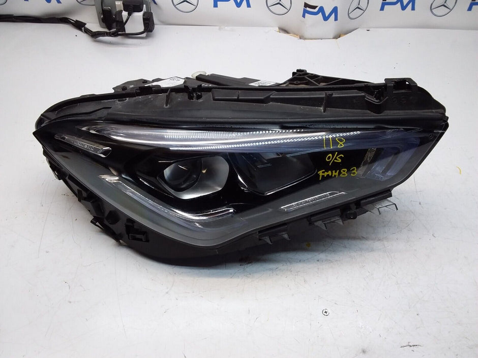 MERCEDES W118 CLA DRIVER O/S HEADLIGHT A1189068600 FMH83 LED HIGH PERFORM