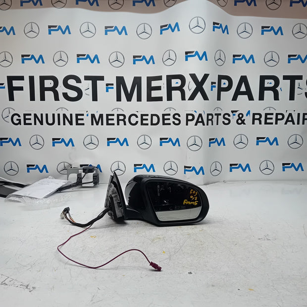 MERCEDES C-CLASS 2014 On W205 DRIVER SIDE WING MIRROR BLACK FMM5