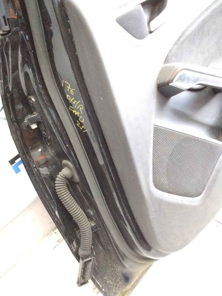 MERCEDES A-CLASS W176 DRIVER REAR DOOR OSR BLACK 2012-18 COMPLETE FMD351