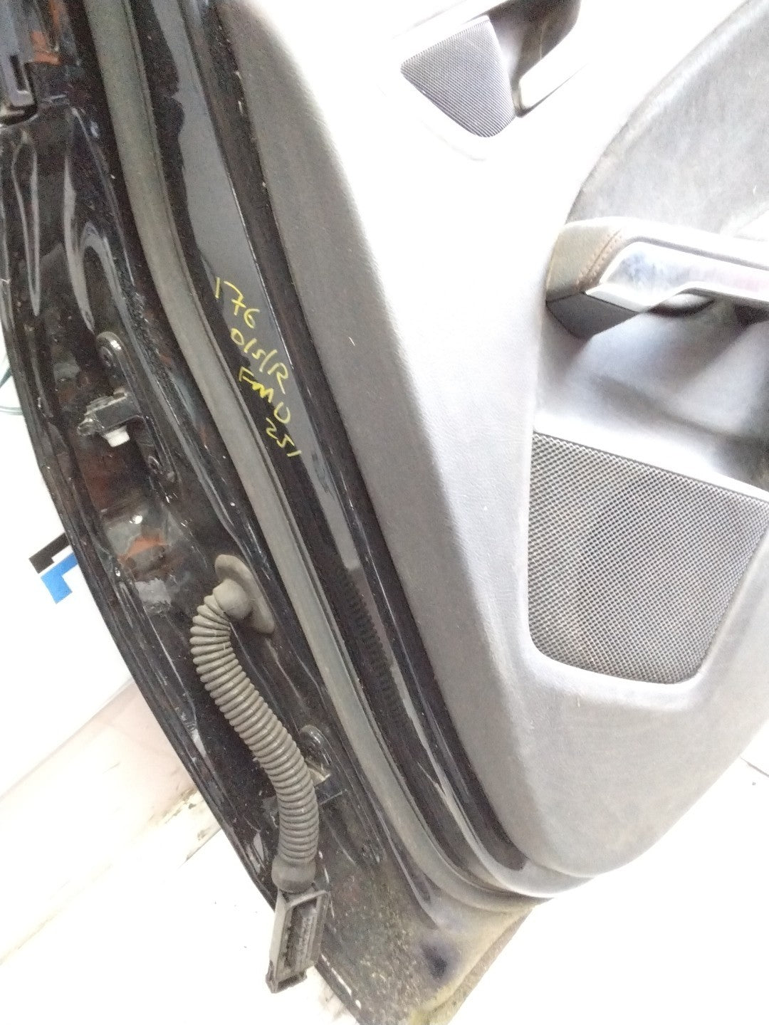 MERCEDES A-CLASS W176 DRIVER REAR DOOR OSR BLACK 2012-18 COMPLETE FMD351