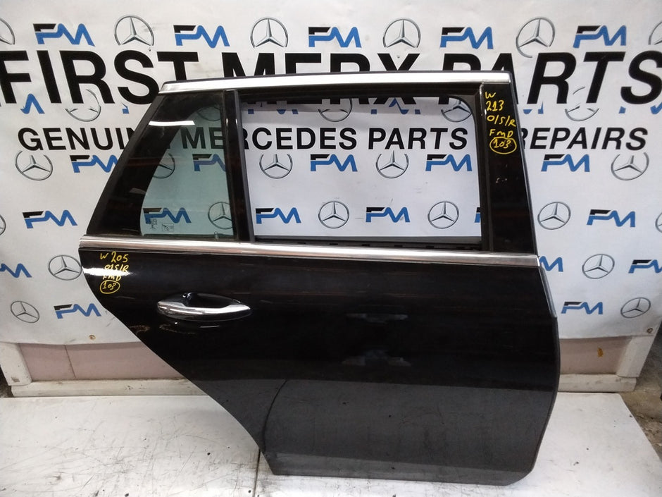 MERCEDES BENZ  E-CLASS W213 DRIVER SIDE REAR DOOR O/S/R COMPLETE BLACK FMD103
