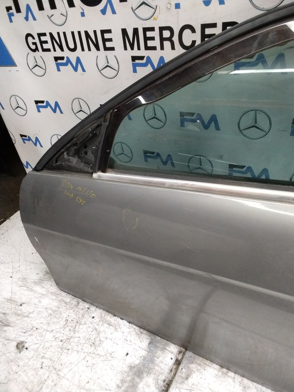 MERCEDES BENZ C-CLS W204 SLN PASSENGER FRONT DOOR NSF SILVER 2008-14  FMD595
