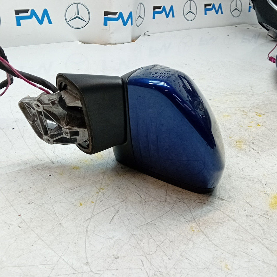 MERCEDES C-CLASS W205 DRIVER WING MIRROR OSF BLUE A2058106416 PL FMM71