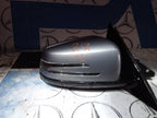MERCEDES BENZ E CLASS W212 2009-13 DRIVER SIDE DOOR MIRROR SILVER - PUDDLE LIGHT