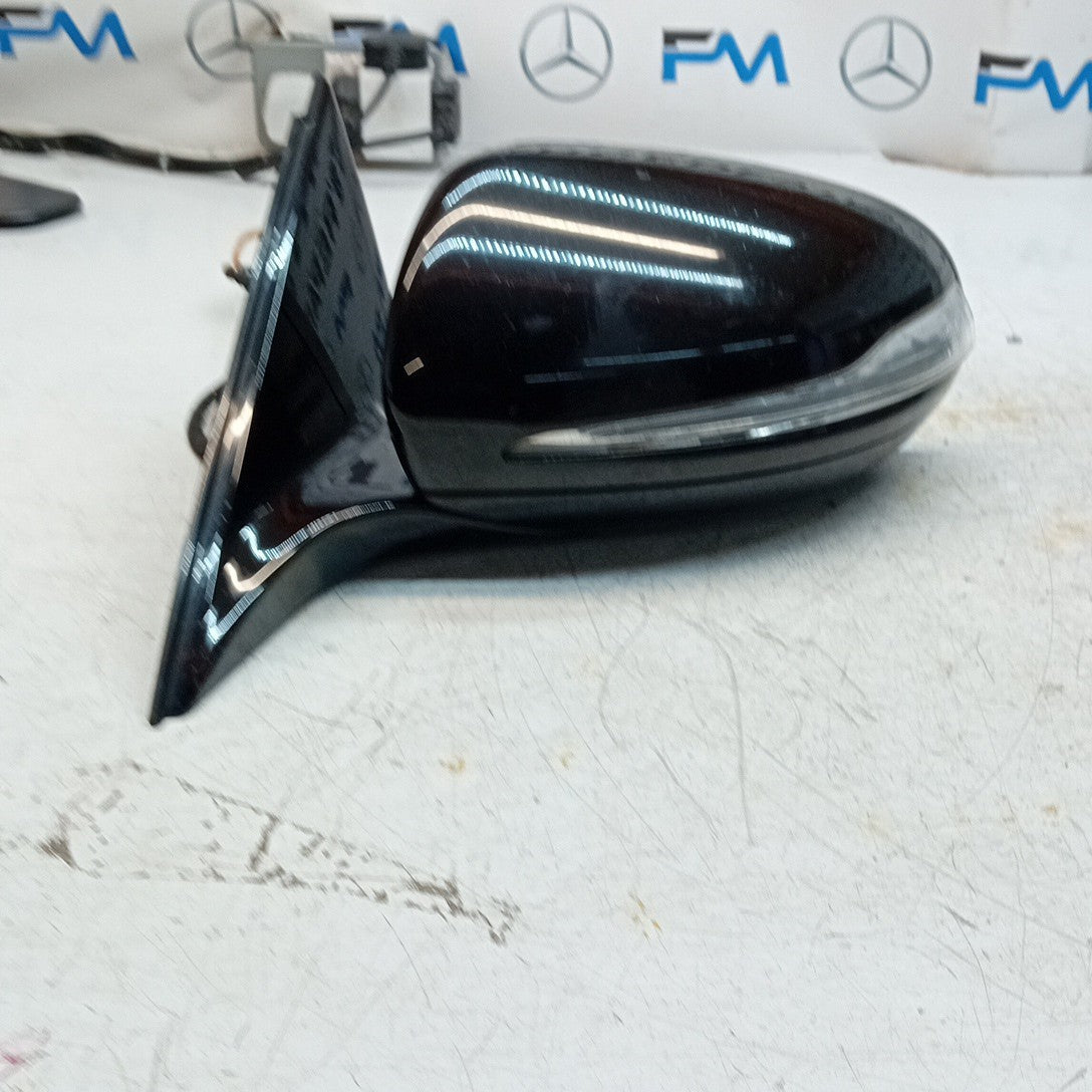 MERCEDES S-CLASS W222 PASSENGER WING MIRROR NS BLACK A2228101516 2014 PL FMM55