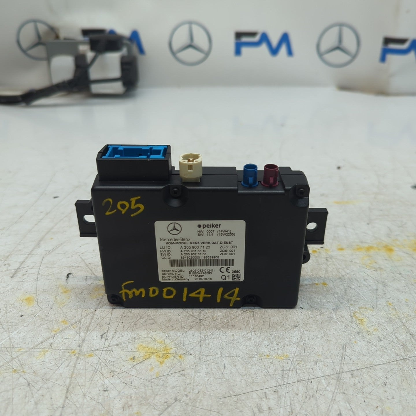 MERCEDES S C-CLASS GEARBOX CONTROL UNIT W205 W222 A2059007123 FM001414