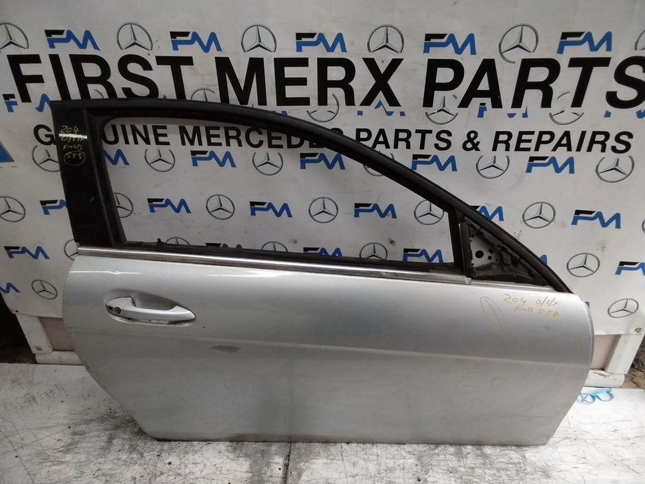 MERCEDES C-CLASS W204 SLN DRIVER FRONT DOOR OSF SILVER 2008-14 COMPLETE FMD558