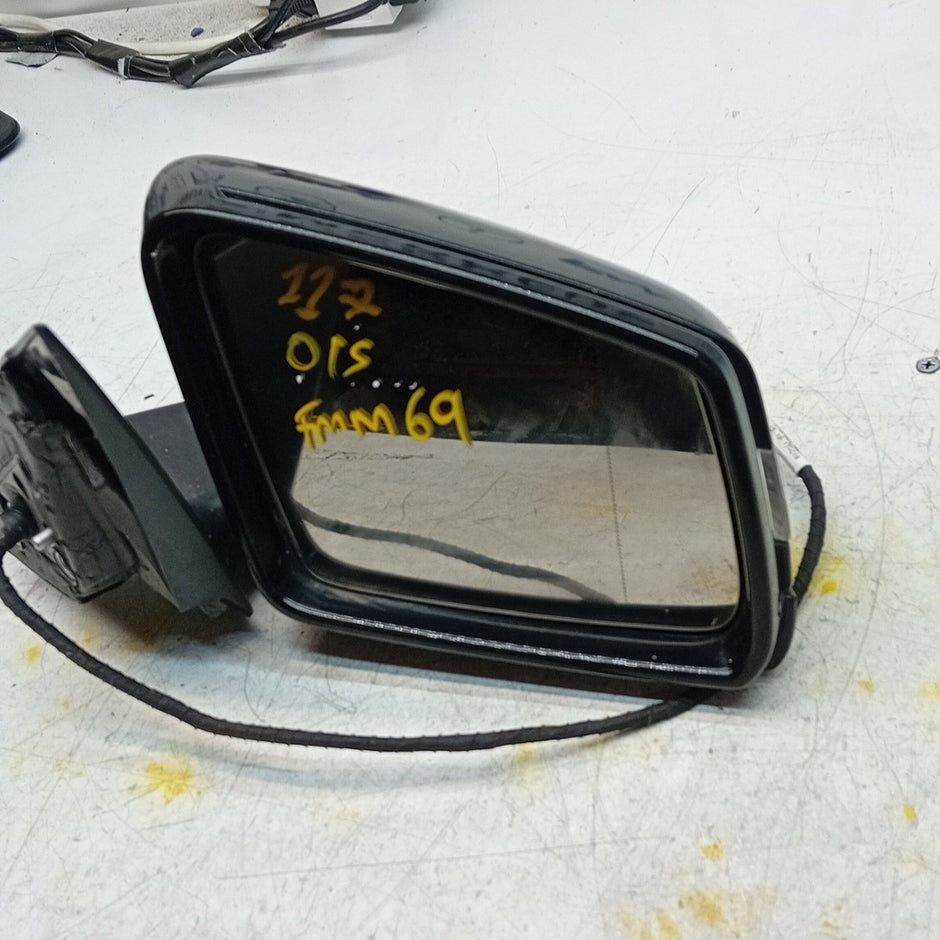 MERCEDES BENZ CLA W117 DRIVER WING MIRROR OSF BLACK A1178101419 FMM69