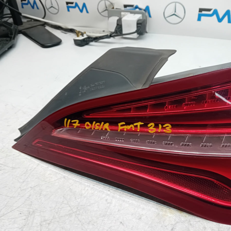 MERCEDES CLA W117 DRIVER SIDE RIGHT REAR TAIL LIGHT 2018 A1179061956 FMT313