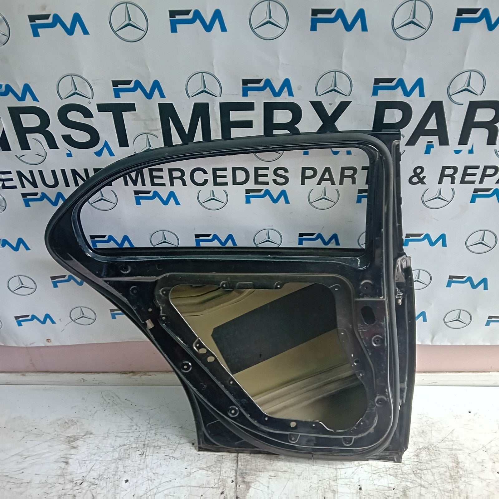 MERCEDES BENZ A-CLASS W177 PASSENGER SIDE REAR DOOR N/S/R BLACK  FMD144