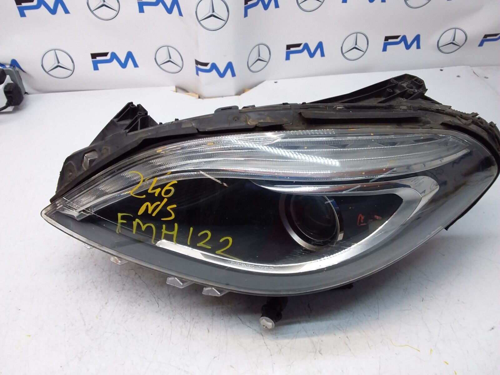 2013 MERCEDES B-CLASS W246 HEADLIGHT PASSENGER NS A2468207361 FMH122 (DAMAGED)