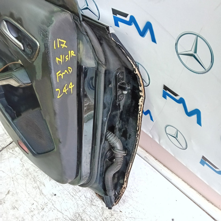 MERCEDES CLA 117 PASSENGER REAR DOOR NSR BLACK 2013-19 COMPLETE FMD244