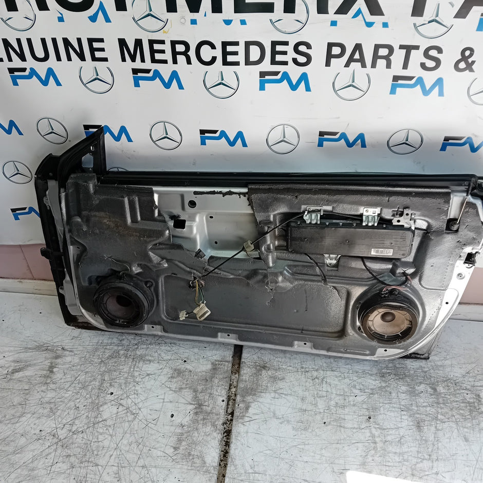 MERCEDES BENZ CLK C209 CP DRIVER FRONT DOOR OSF 2002-09 SILVER COMPLETE FMD362