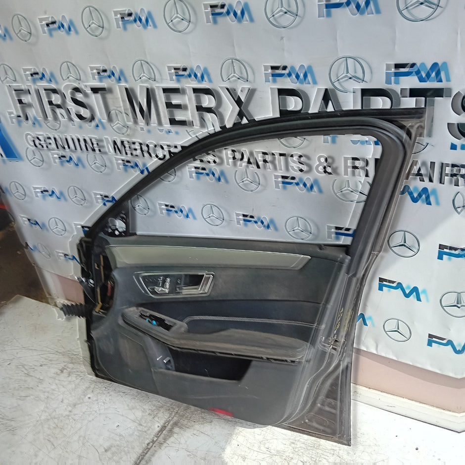 MERCEDES BENZ E-CLASS W212 DRIVER FRONT DOOR OSF BLACK 2009-16 COMPLETE FMD226