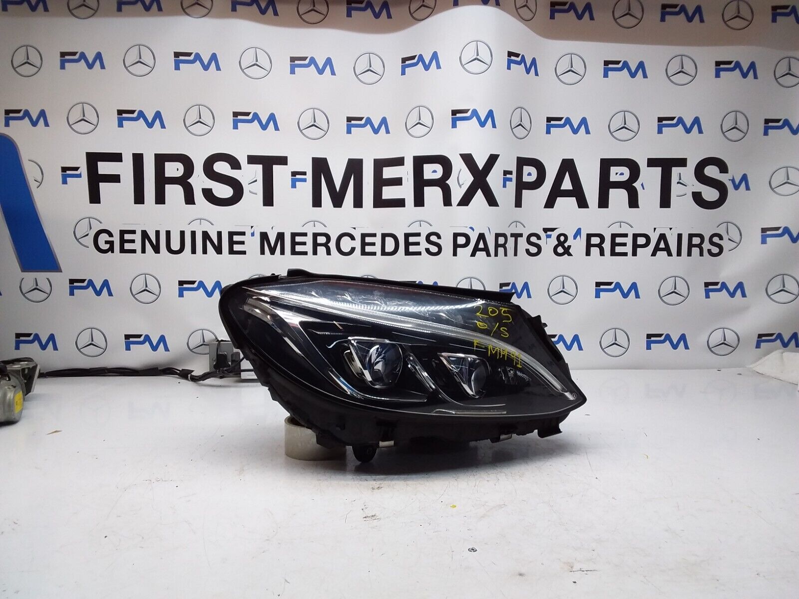 2016 MERCEDES C CLASS W205 COMPLETE HEADLIGHT LED  DRIVER OS A2059069601 FMH91