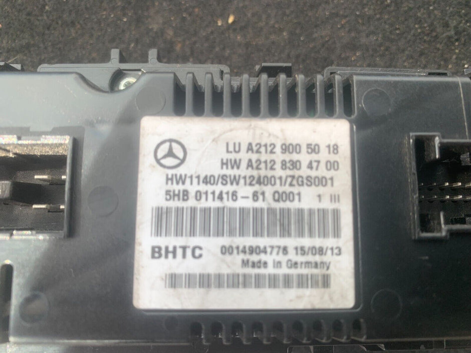 MERCEDES BENZ E CLASS 212 SERIES 2009-2016 HEATER/AC CONTROLLER AUTOMATIC