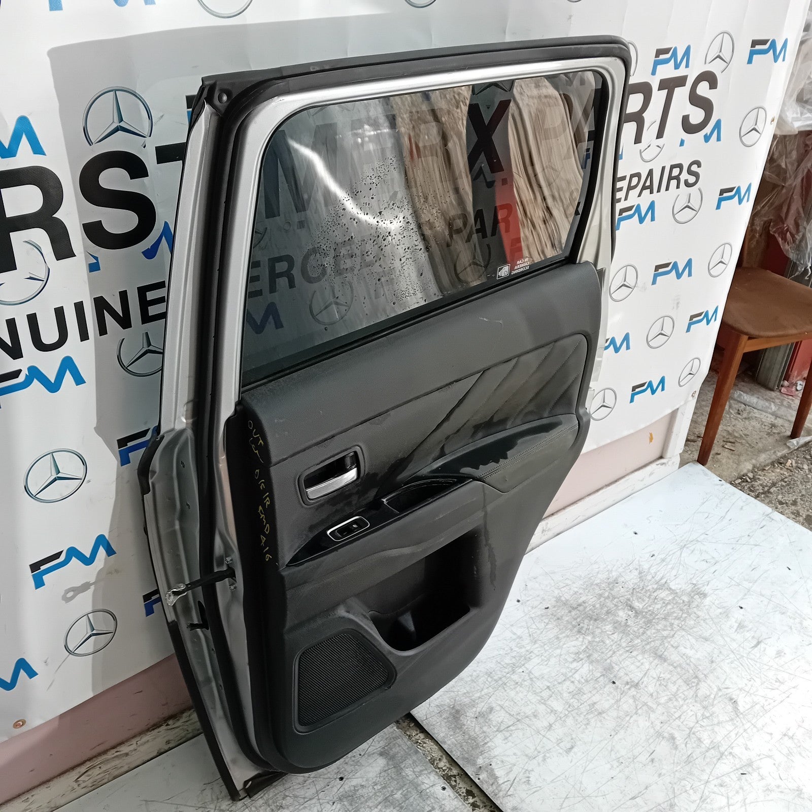 MITSUBISHI OUTLANDER MK3 DRIVER SIDE REAR DOOR OSR 2013 SILVER FMD416