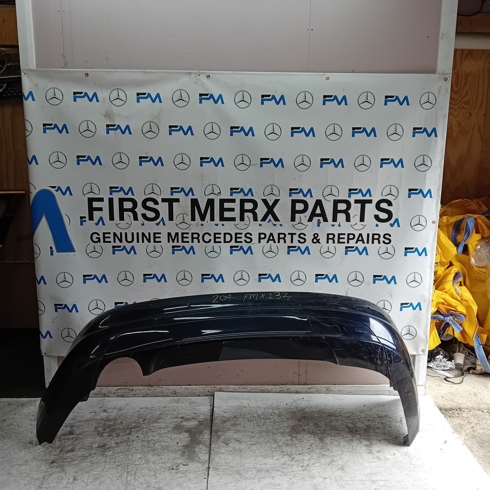 MERCEDES BENZ C-CLASS W204 REAR BUMPER BLUE 2011 A2048850025 FMX132