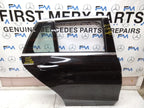 MERCEDES BENZ C-CLASS W205 DRIVER SIDE REAR DOOR O/S/R COMPLETE BLACK FMD77