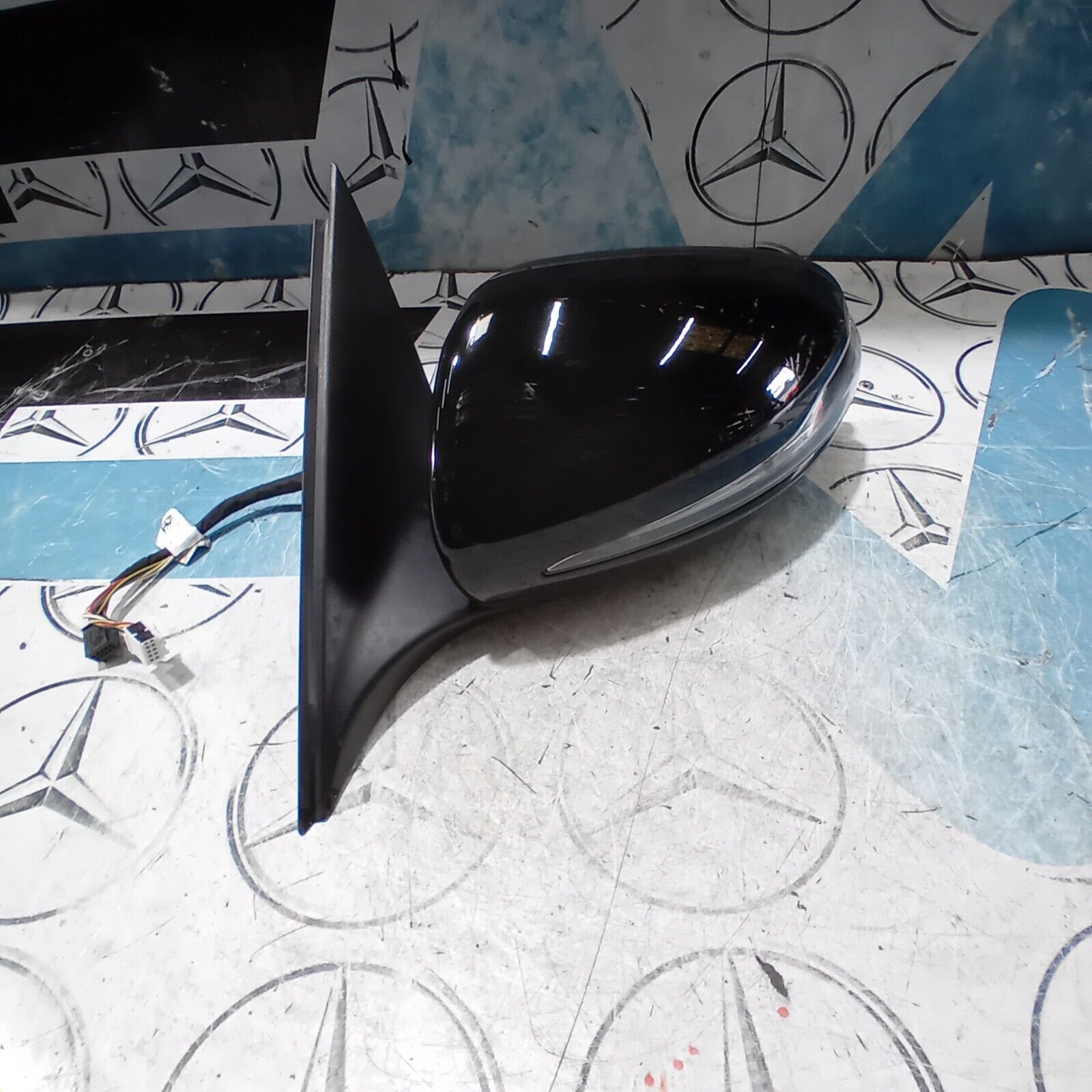 2017 MERCEDES C CLASS W205 RIGHT SIDE WING MIRROR POWER FOLD IN BLACKA2058104702