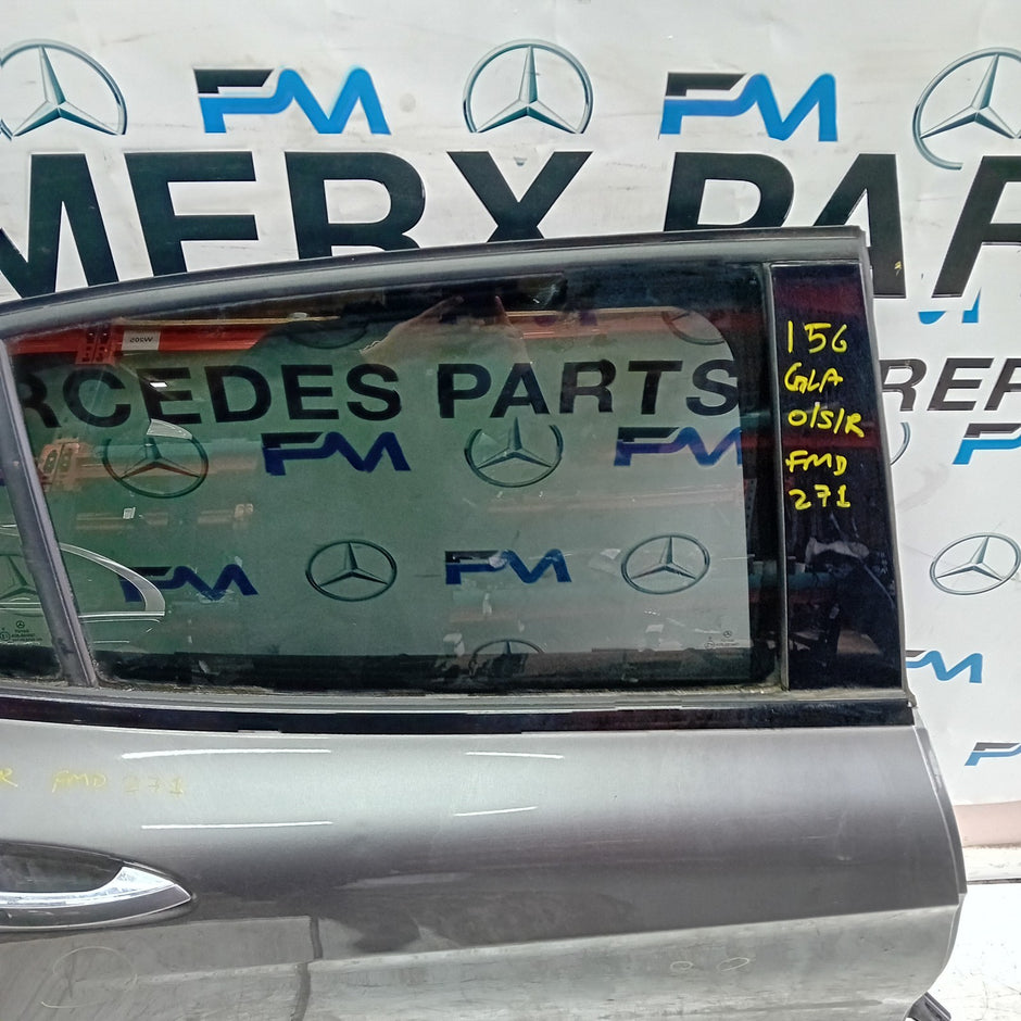 MERCEDES BENZ GLA X156 DRIVER REAR DOOR OSR 2014-19 GREY COMPLETE FMD271