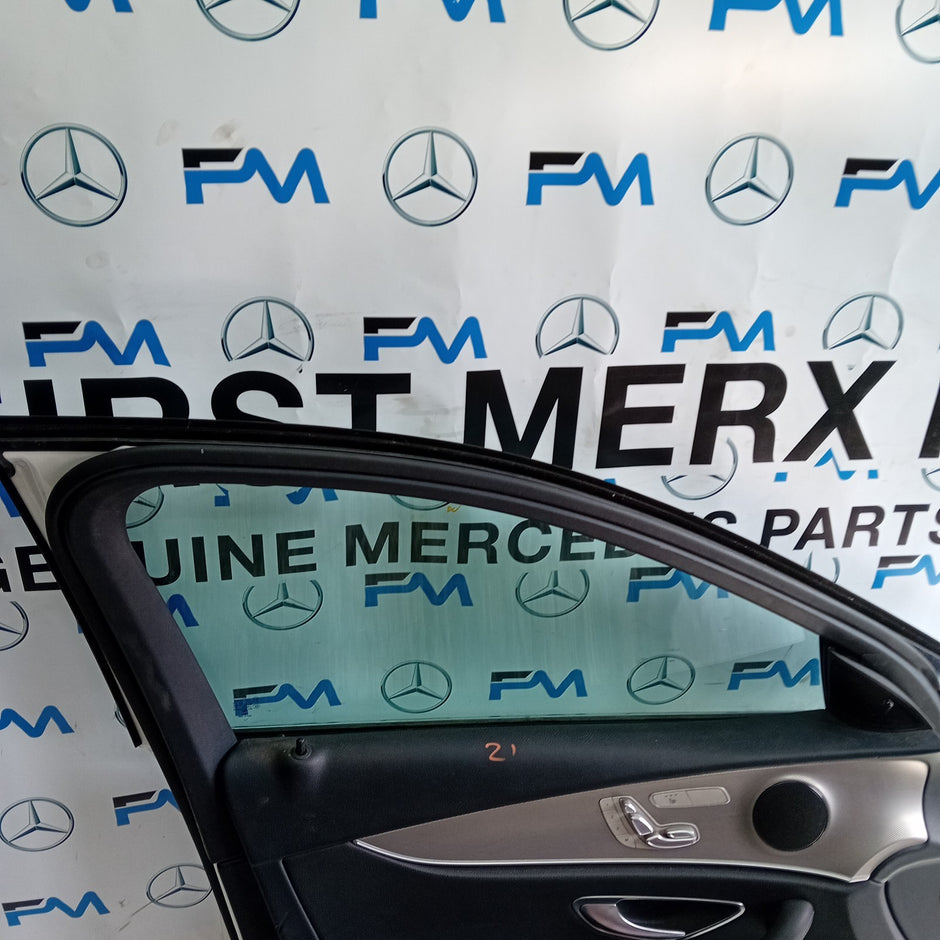 MERCEDES BENZ E-CLASS W213 PASSENGER SIDE FRONT DOOR N/S/F WHITE FMD127