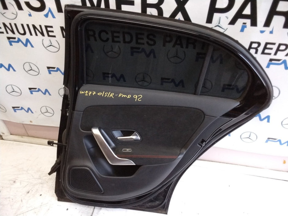 MERCEDES BENZ  A-CLASS W177 DRIVER SIDE REAR DOOR O/S/R COMPLETE BLACK FMD92