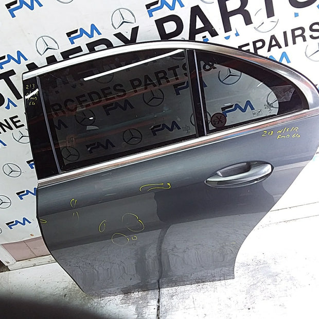 MERCEDES E-CLS W213 SLN PASSENGER REAR DOOR NSR GREY 2016-23 COMPLETE FMD610