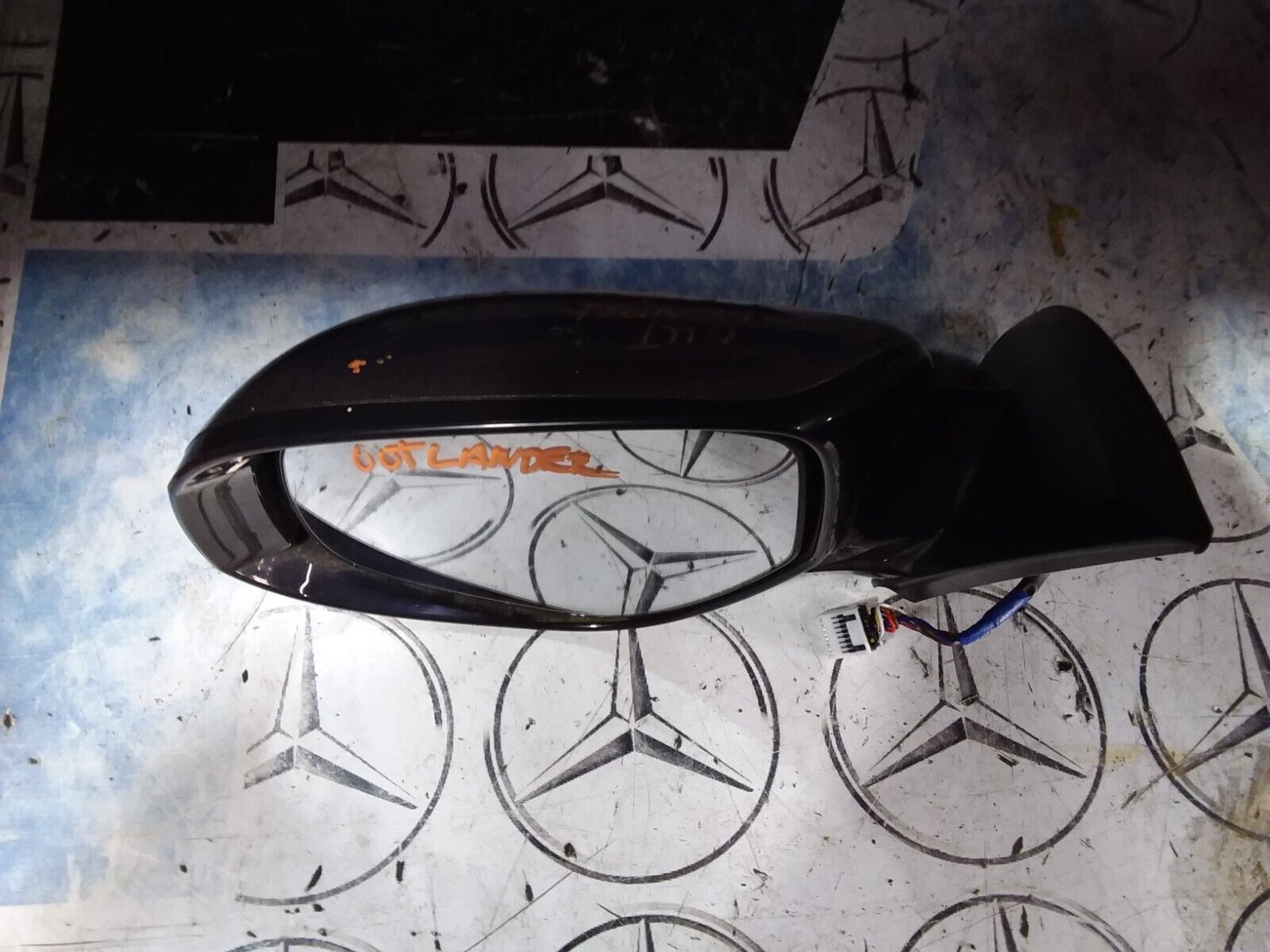 MITSUBISHI OUTLANDER 2013 DOOR MIRROR ELECTRIC PASSENGER SIDE SILVER
